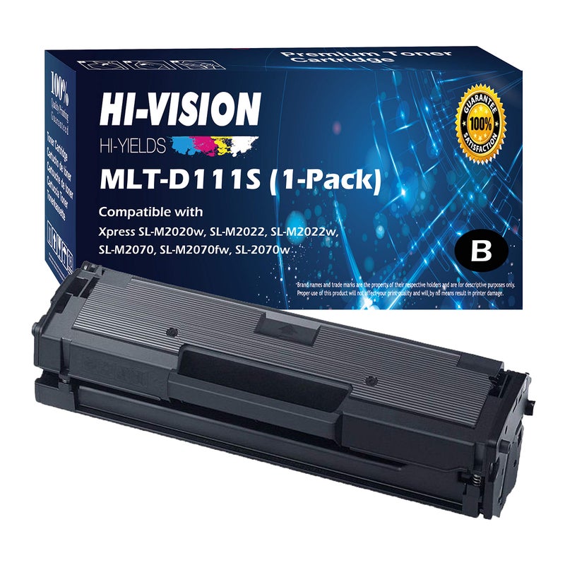 HI-VISION HI-YIELDS Compatible Toner Cartridge Replacement for Samsung MLT-D111S ( Black , 1 pk ) - Image 1